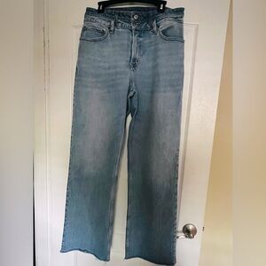 Abercrombie & Fitch Curve Love 90s Relaxed High Rise Jeans 32 Long Inseam